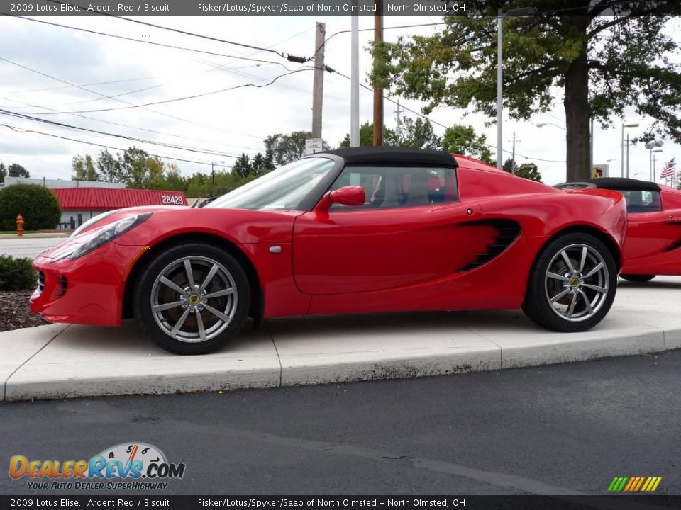 2009 Lotus Elise Ardent Red / Biscuit Photo #2