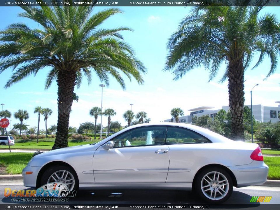 2009 Mercedes-Benz CLK 350 Coupe Iridium Silver Metallic / Ash Photo #1