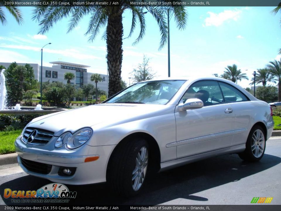 2009 Mercedes-Benz CLK 350 Coupe Iridium Silver Metallic / Ash Photo #2