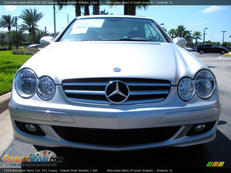 2009 Mercedes-Benz CLK 350 Coupe Iridium Silver Metallic / Ash Photo #3