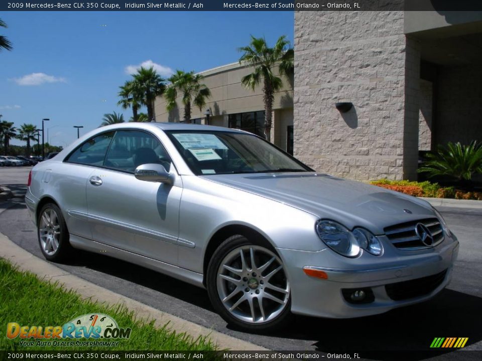 2009 Mercedes-Benz CLK 350 Coupe Iridium Silver Metallic / Ash Photo #4