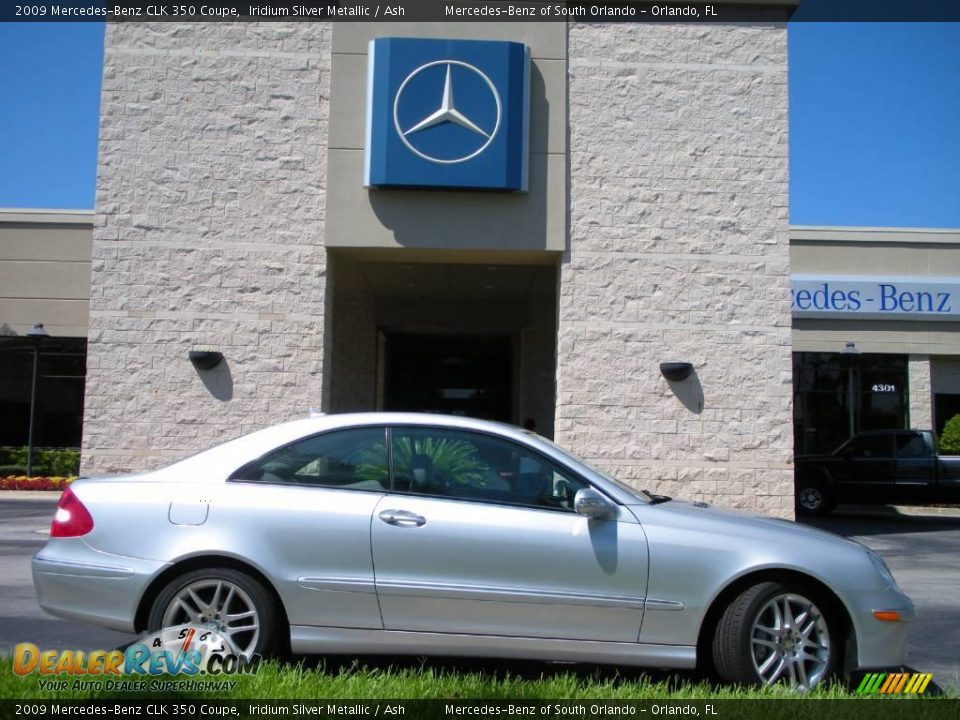 2009 Mercedes-Benz CLK 350 Coupe Iridium Silver Metallic / Ash Photo #5