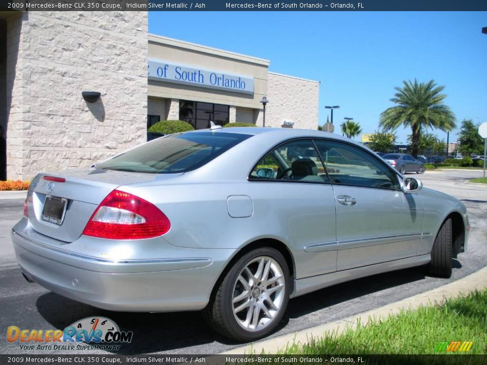 2009 Mercedes-Benz CLK 350 Coupe Iridium Silver Metallic / Ash Photo #6
