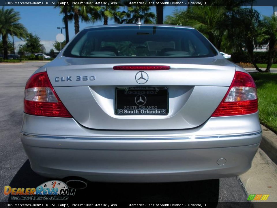 2009 Mercedes-Benz CLK 350 Coupe Iridium Silver Metallic / Ash Photo #7