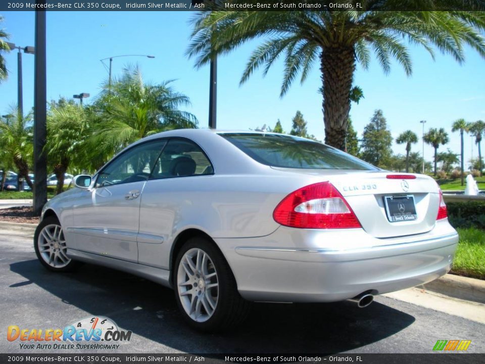 2009 Mercedes-Benz CLK 350 Coupe Iridium Silver Metallic / Ash Photo #8