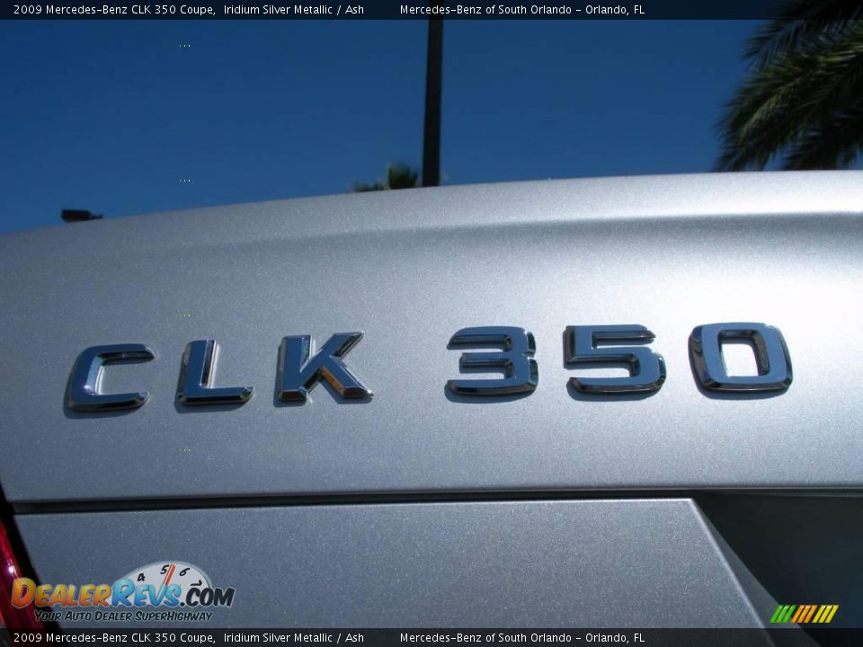 2009 Mercedes-Benz CLK 350 Coupe Iridium Silver Metallic / Ash Photo #9
