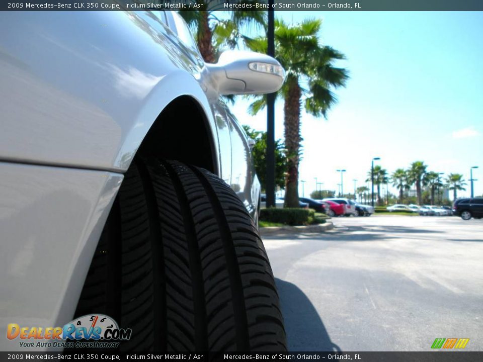 2009 Mercedes-Benz CLK 350 Coupe Iridium Silver Metallic / Ash Photo #10