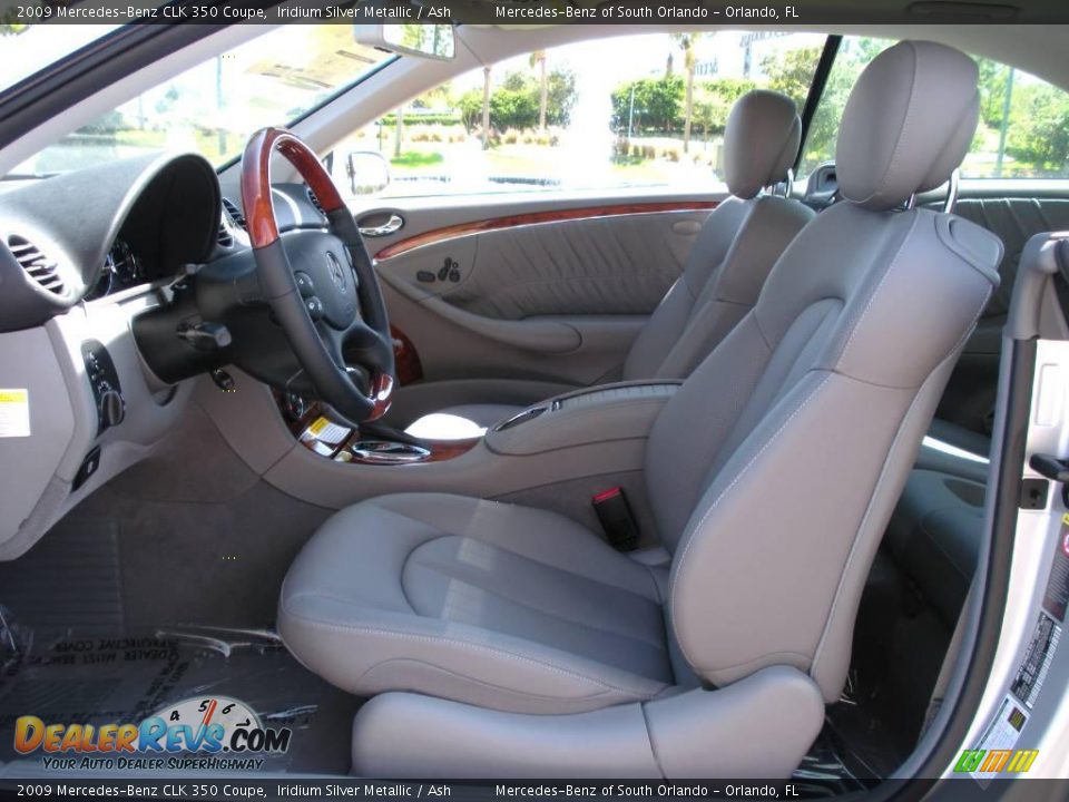2009 Mercedes-Benz CLK 350 Coupe Iridium Silver Metallic / Ash Photo #11