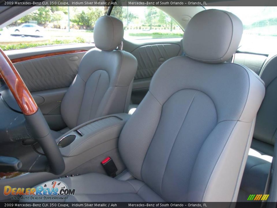 2009 Mercedes-Benz CLK 350 Coupe Iridium Silver Metallic / Ash Photo #12