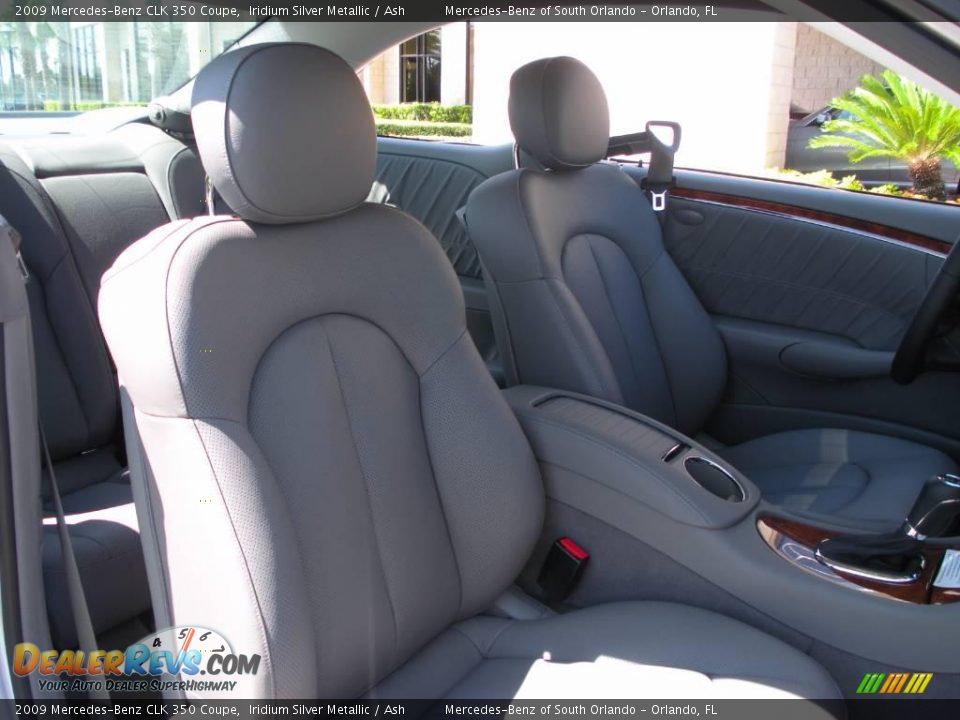 2009 Mercedes-Benz CLK 350 Coupe Iridium Silver Metallic / Ash Photo #15