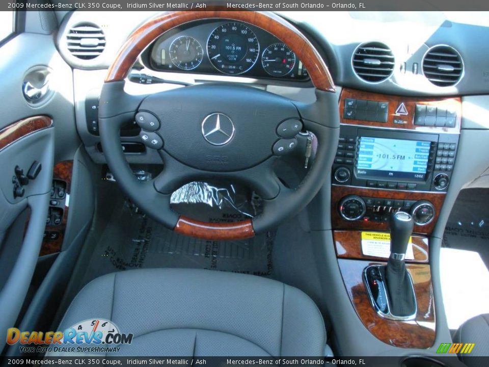 2009 Mercedes-Benz CLK 350 Coupe Iridium Silver Metallic / Ash Photo #18