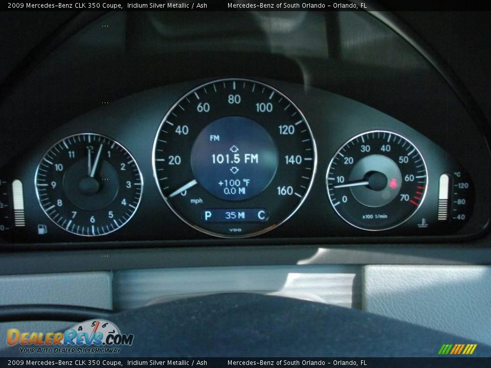 2009 Mercedes-Benz CLK 350 Coupe Iridium Silver Metallic / Ash Photo #20