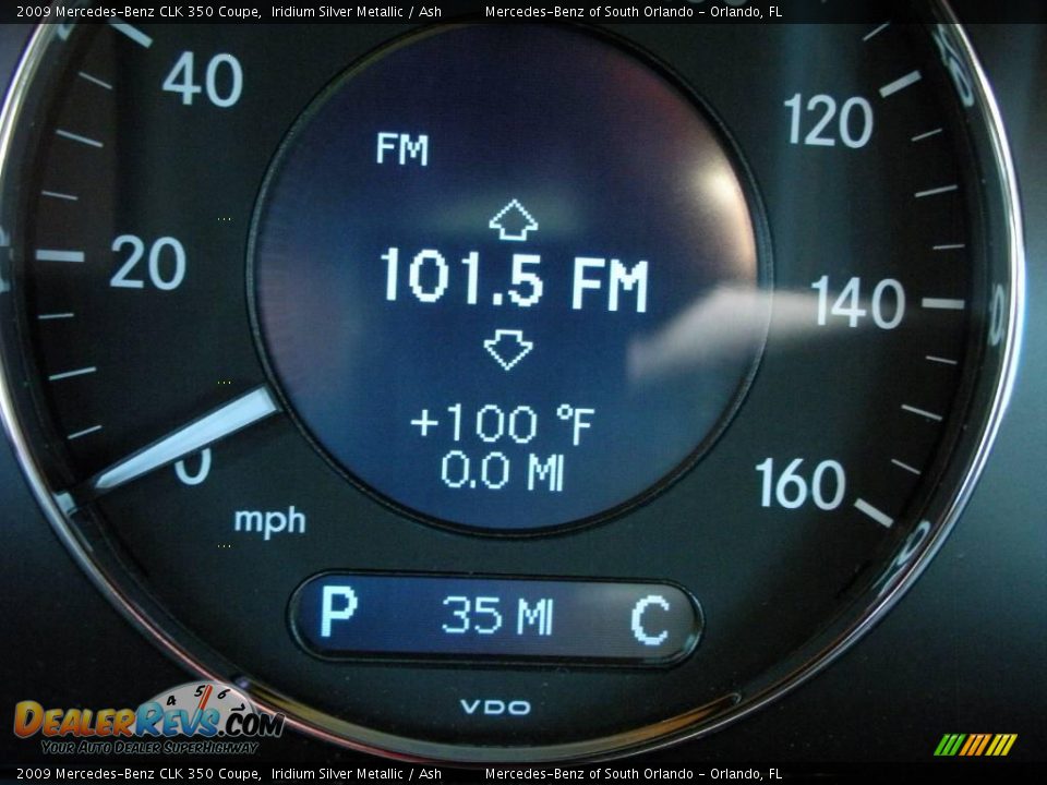 2009 Mercedes-Benz CLK 350 Coupe Iridium Silver Metallic / Ash Photo #21