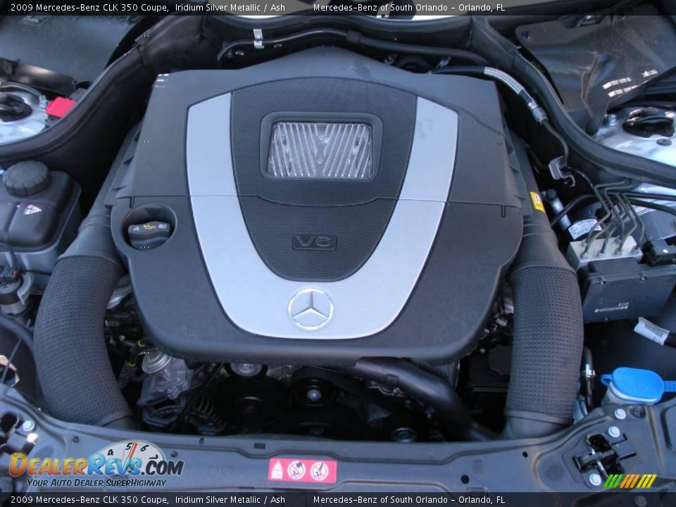 2009 Mercedes-Benz CLK 350 Coupe Iridium Silver Metallic / Ash Photo #24