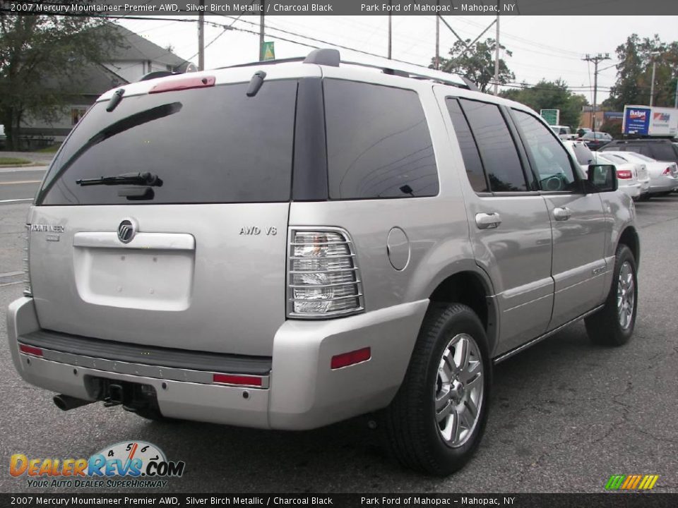2007 Mercury Mountaineer Premier AWD Silver Birch Metallic / Charcoal Black Photo #3