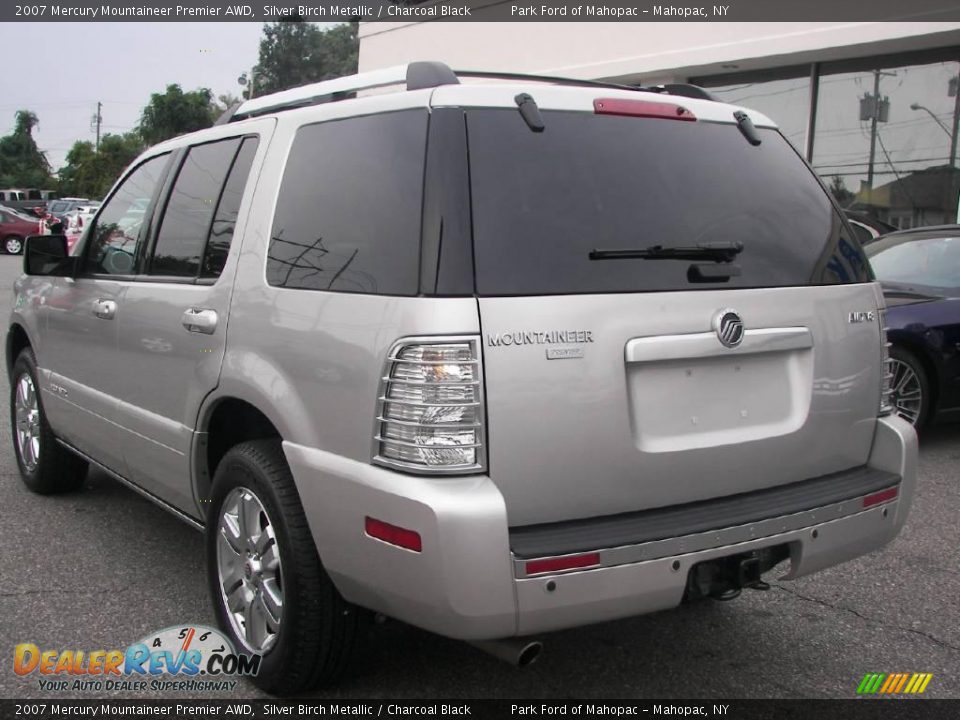 2007 Mercury Mountaineer Premier AWD Silver Birch Metallic / Charcoal Black Photo #4
