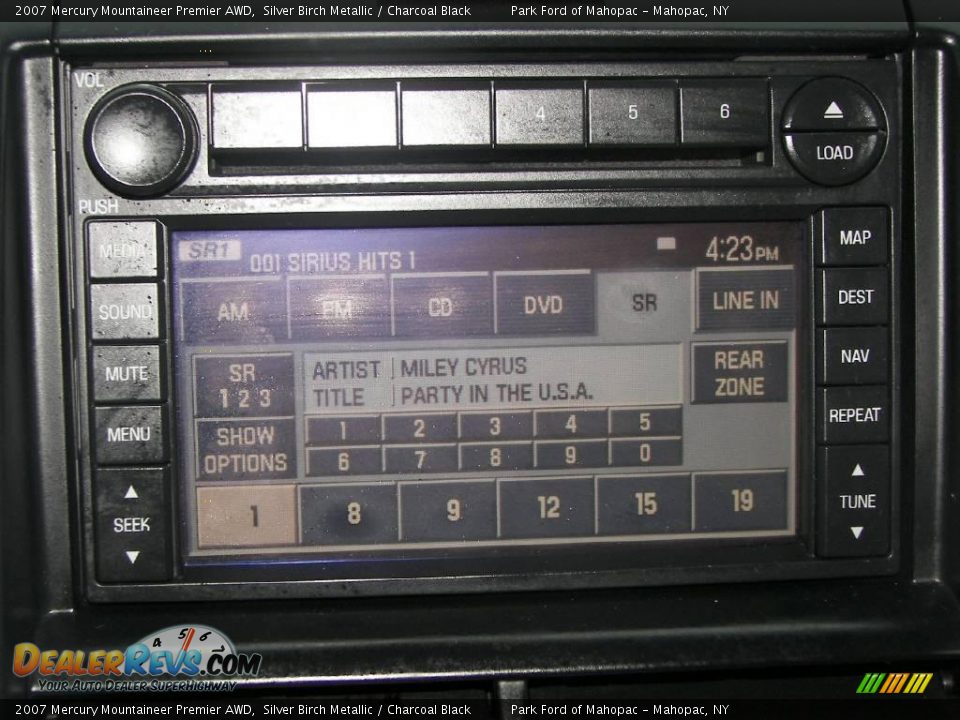 2007 Mercury Mountaineer Premier AWD Silver Birch Metallic / Charcoal Black Photo #15