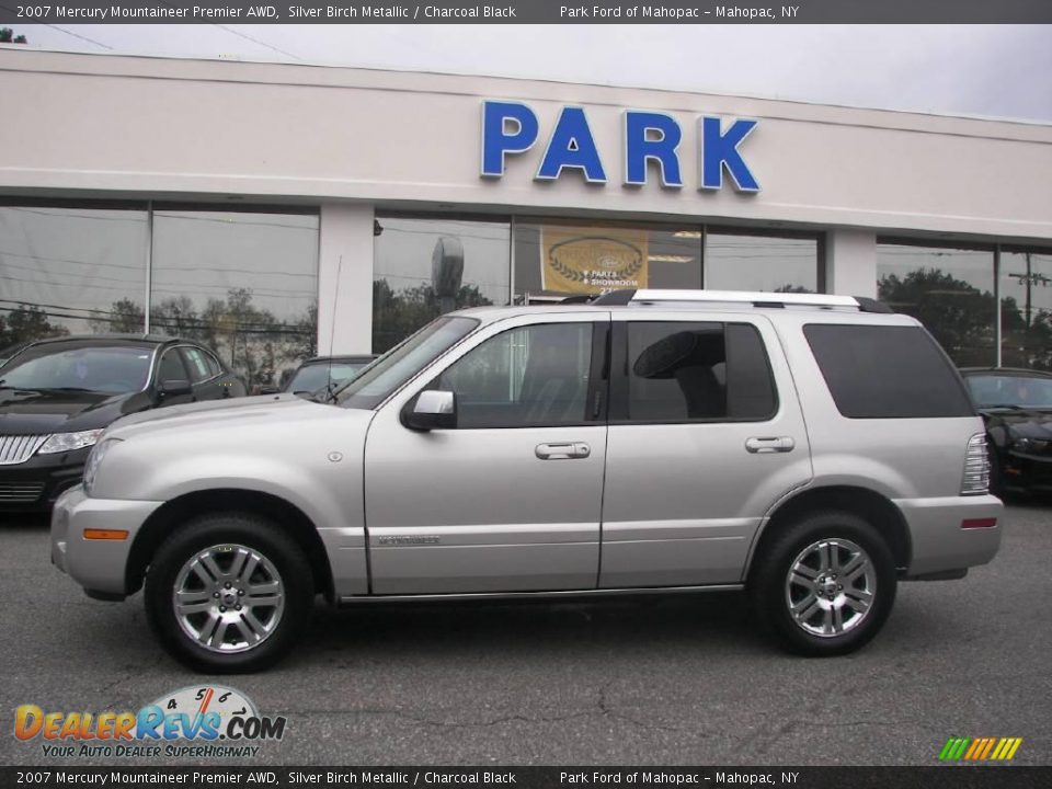 2007 Mercury Mountaineer Premier AWD Silver Birch Metallic / Charcoal Black Photo #25