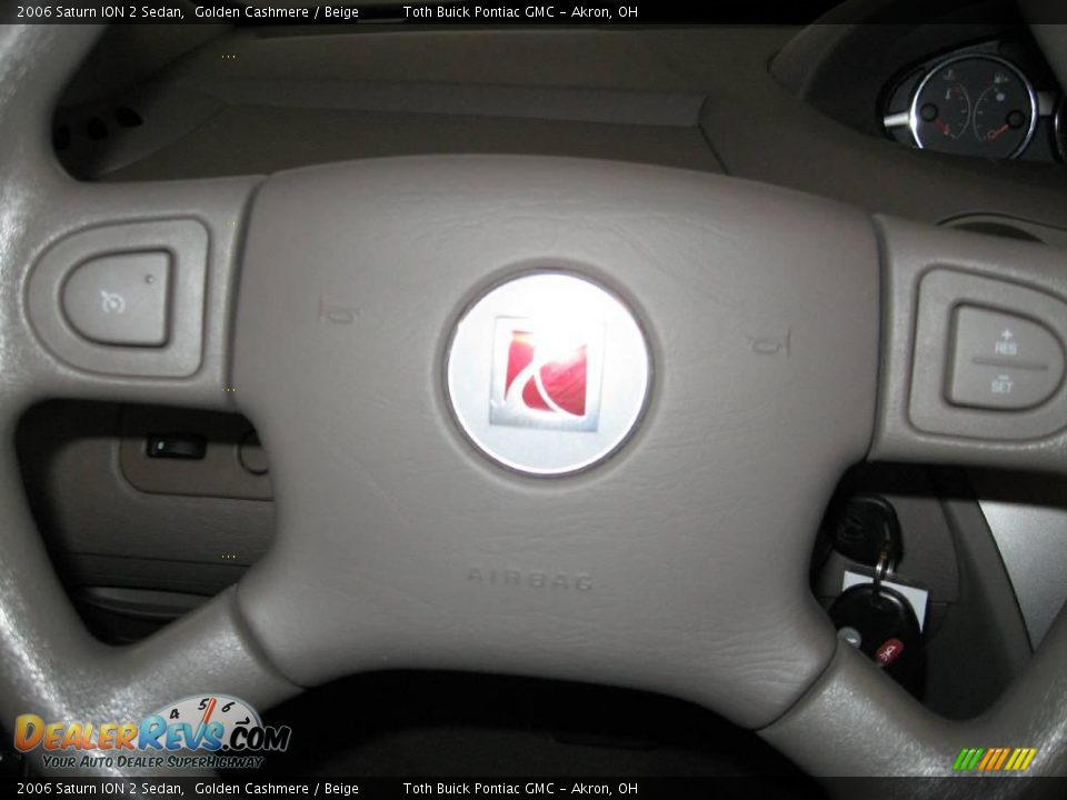 2006 Saturn ION 2 Sedan Golden Cashmere / Beige Photo #11