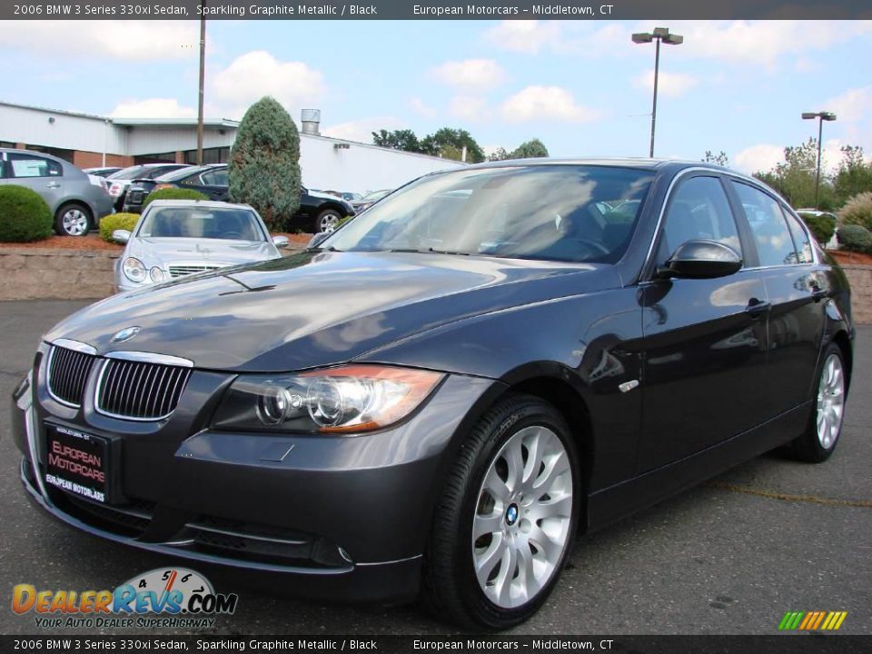 2006 BMW 3 Series 330xi Sedan Sparkling Graphite Metallic / Black Photo #1