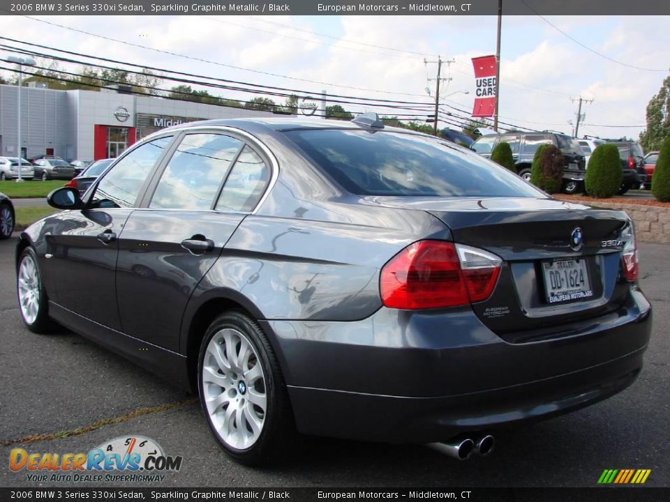 2006 BMW 3 Series 330xi Sedan Sparkling Graphite Metallic / Black Photo #3