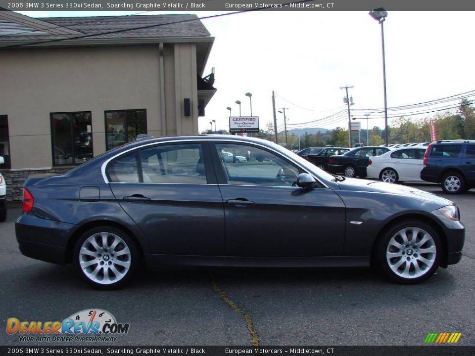 2006 BMW 3 Series 330xi Sedan Sparkling Graphite Metallic / Black Photo #5