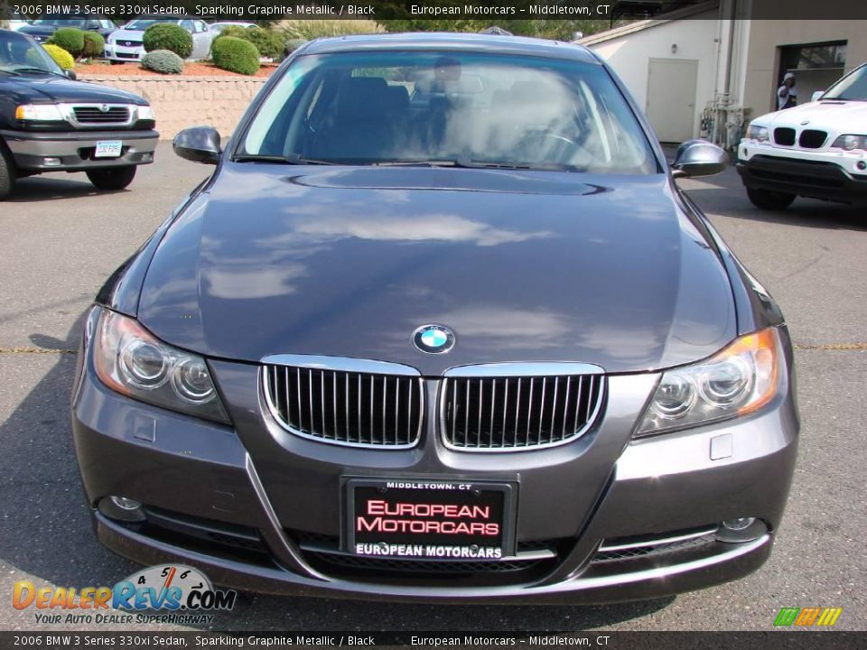 2006 BMW 3 Series 330xi Sedan Sparkling Graphite Metallic / Black Photo #7