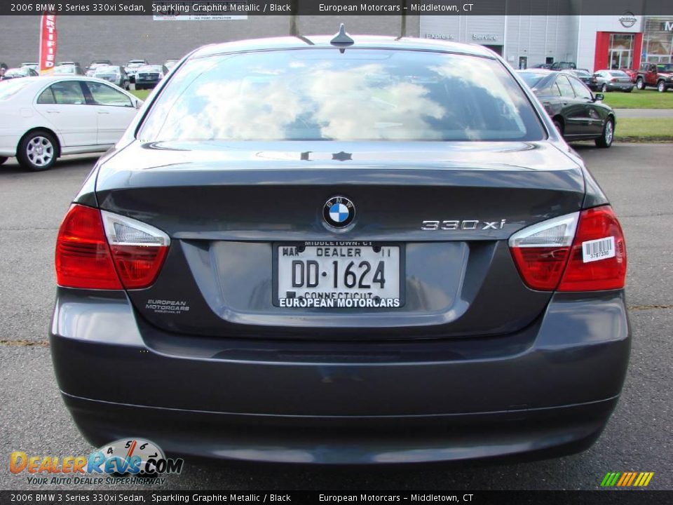 2006 BMW 3 Series 330xi Sedan Sparkling Graphite Metallic / Black Photo #8