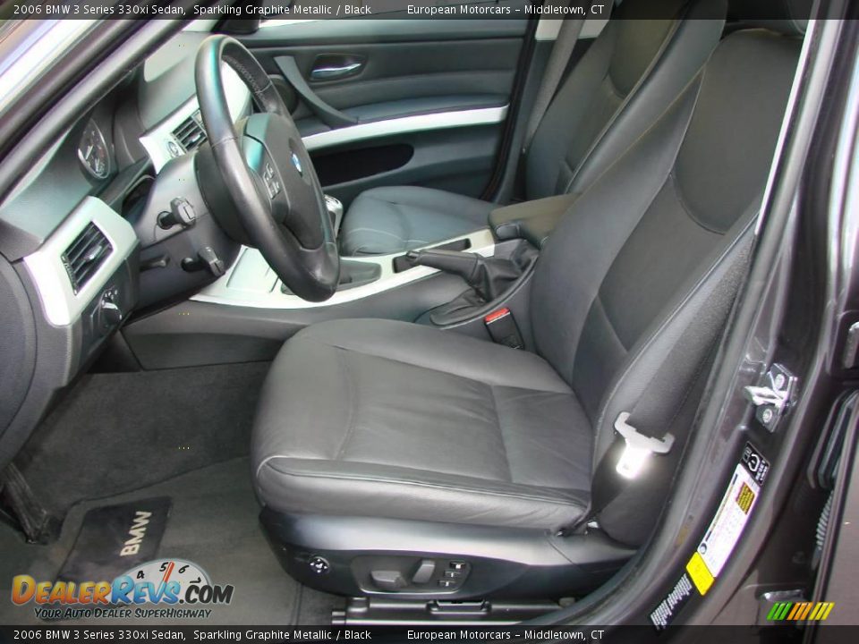 2006 BMW 3 Series 330xi Sedan Sparkling Graphite Metallic / Black Photo #10
