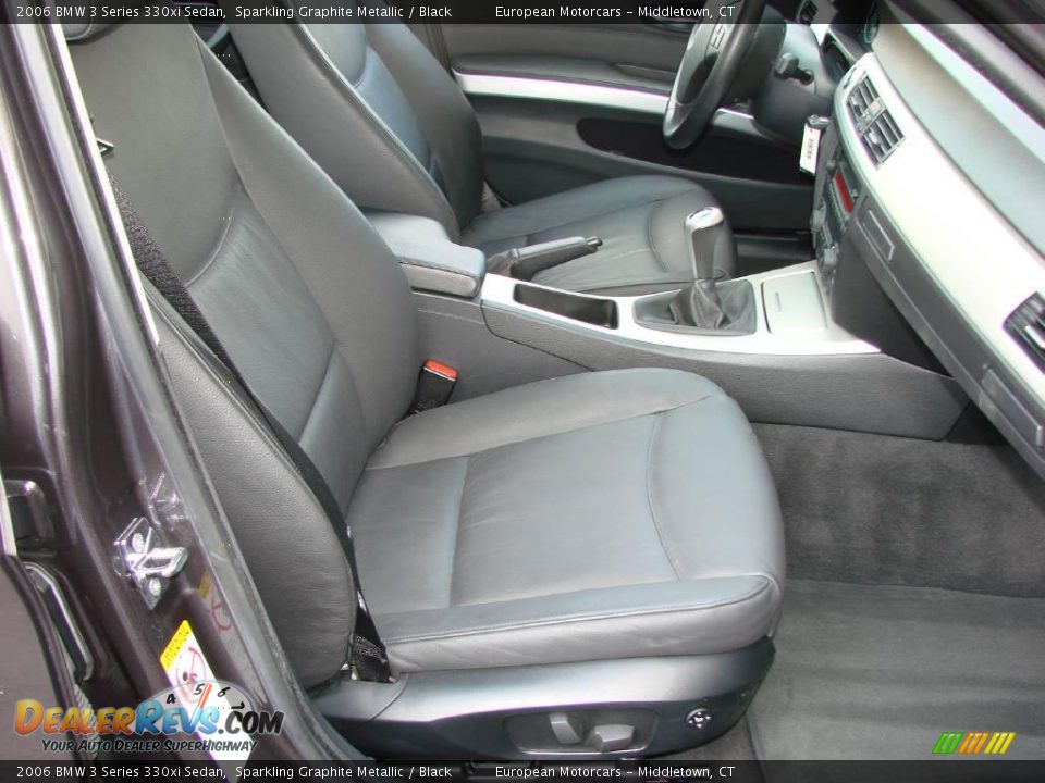 2006 BMW 3 Series 330xi Sedan Sparkling Graphite Metallic / Black Photo #11