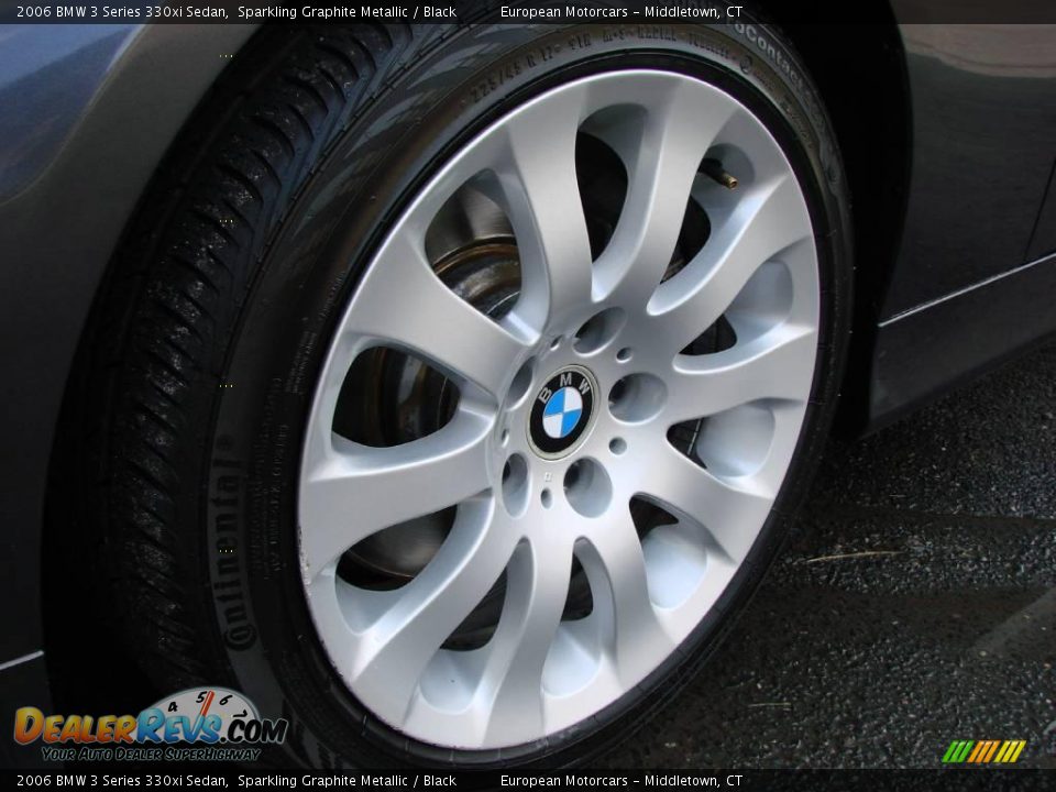 2006 BMW 3 Series 330xi Sedan Sparkling Graphite Metallic / Black Photo #13