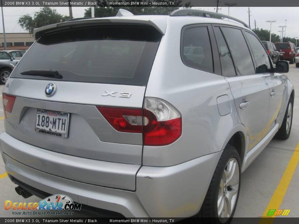 2006 BMW X3 3.0i Titanium Silver Metallic / Black Photo #2