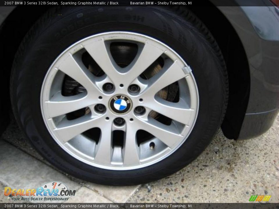 2007 BMW 3 Series 328i Sedan Sparkling Graphite Metallic / Black Photo #10