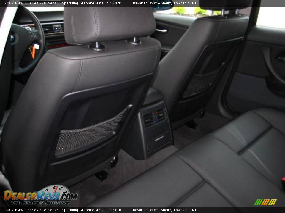 2007 BMW 3 Series 328i Sedan Sparkling Graphite Metallic / Black Photo #15