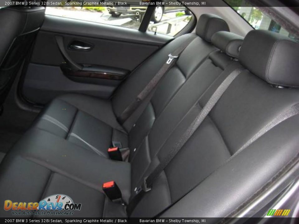 2007 BMW 3 Series 328i Sedan Sparkling Graphite Metallic / Black Photo #16