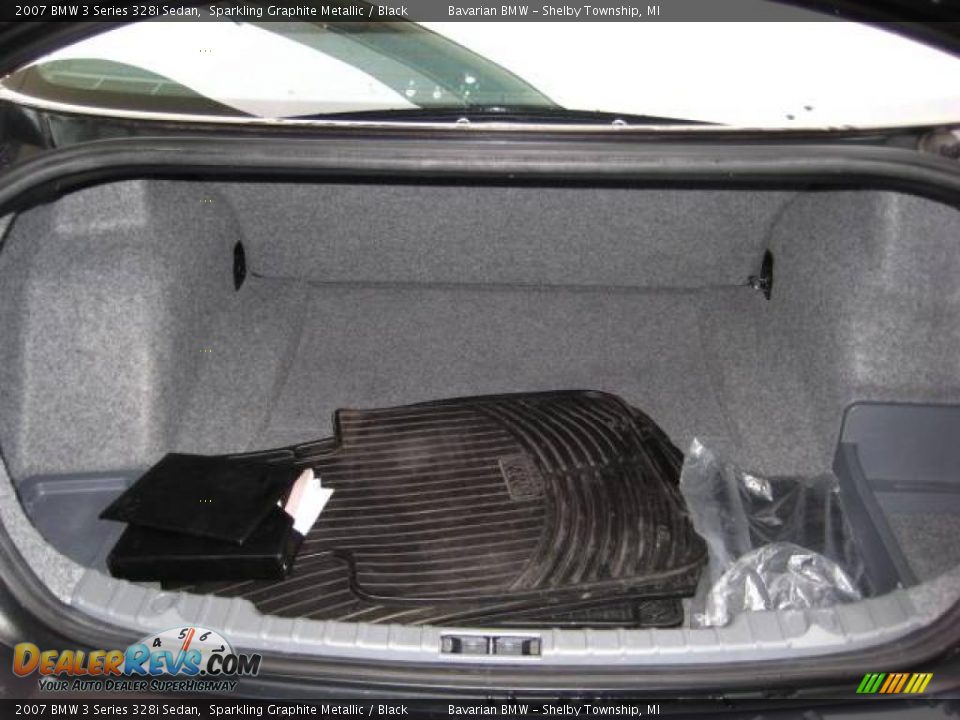 2007 BMW 3 Series 328i Sedan Sparkling Graphite Metallic / Black Photo #17