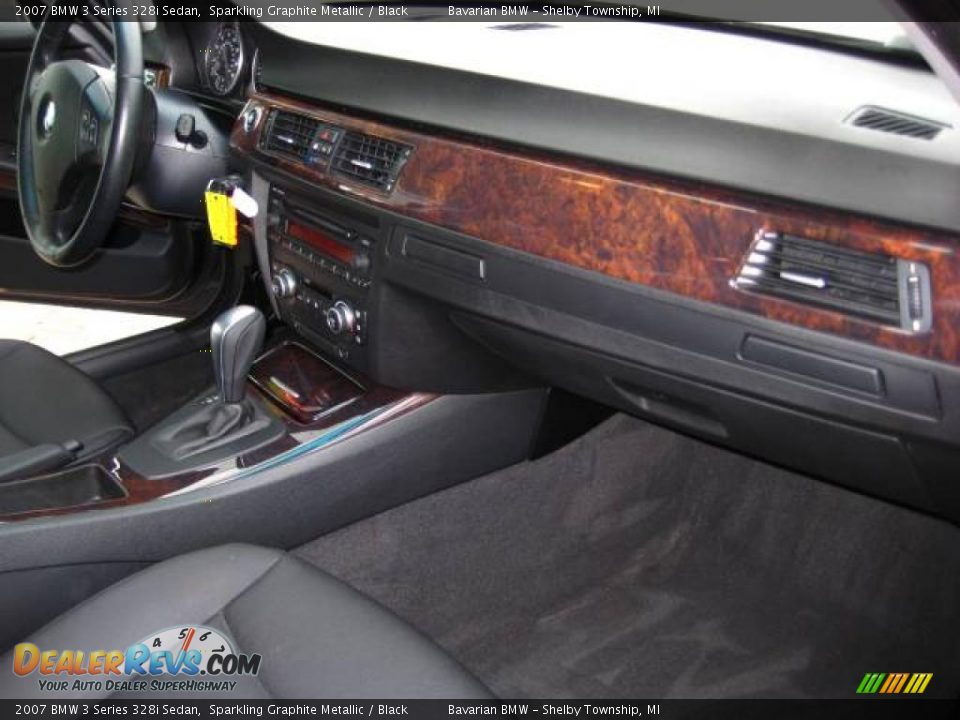 2007 BMW 3 Series 328i Sedan Sparkling Graphite Metallic / Black Photo #18