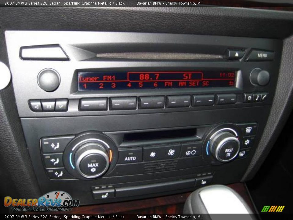 2007 BMW 3 Series 328i Sedan Sparkling Graphite Metallic / Black Photo #19