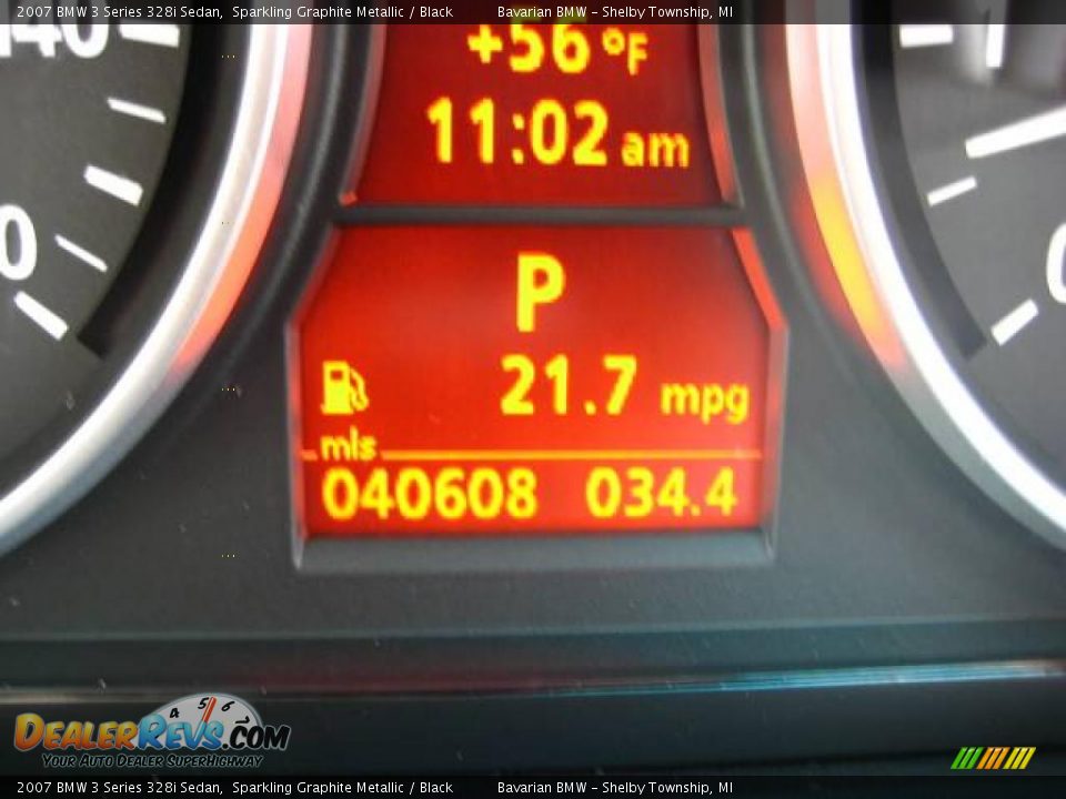 2007 BMW 3 Series 328i Sedan Sparkling Graphite Metallic / Black Photo #23