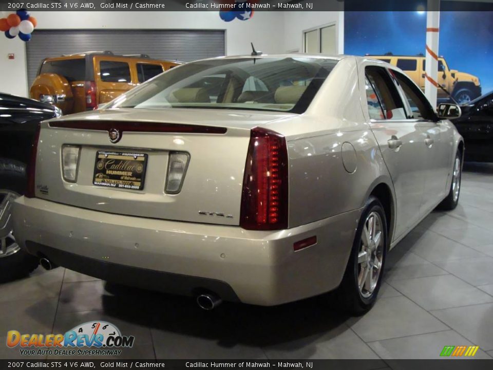 2007 Cadillac STS 4 V6 AWD Gold Mist / Cashmere Photo #4