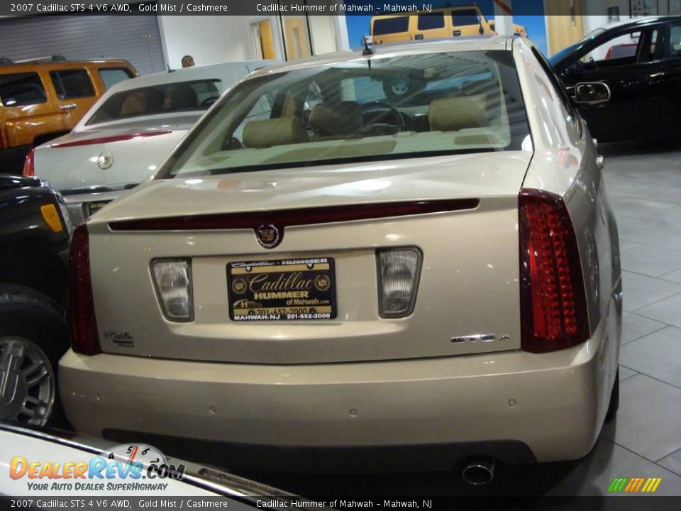 2007 Cadillac STS 4 V6 AWD Gold Mist / Cashmere Photo #5
