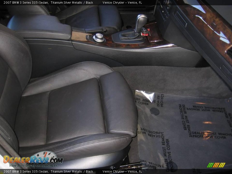 2007 BMW 3 Series 335i Sedan Titanium Silver Metallic / Black Photo #7