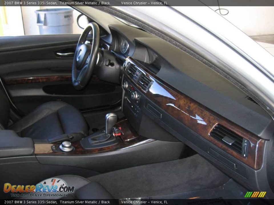 2007 BMW 3 Series 335i Sedan Titanium Silver Metallic / Black Photo #8