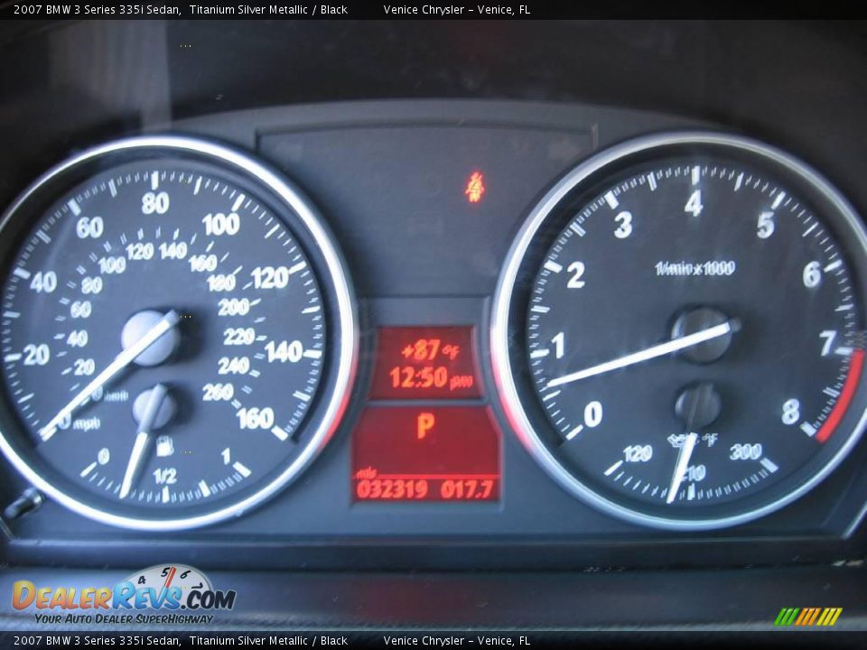 2007 BMW 3 Series 335i Sedan Titanium Silver Metallic / Black Photo #15