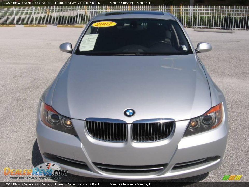 2007 BMW 3 Series 335i Sedan Titanium Silver Metallic / Black Photo #21