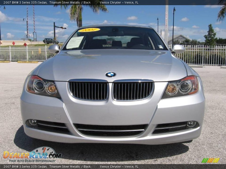 2007 BMW 3 Series 335i Sedan Titanium Silver Metallic / Black Photo #22
