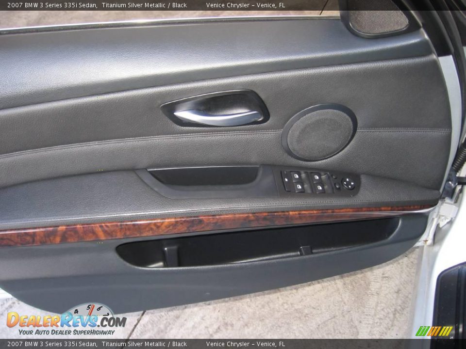 2007 BMW 3 Series 335i Sedan Titanium Silver Metallic / Black Photo #24