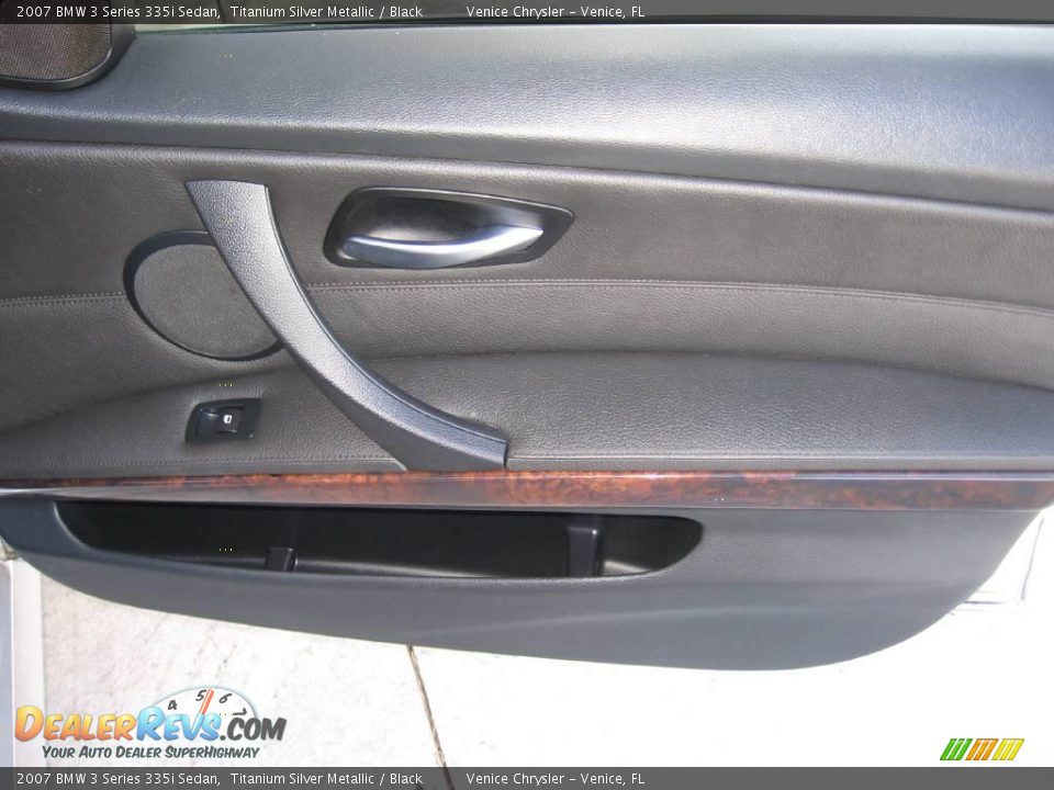 2007 BMW 3 Series 335i Sedan Titanium Silver Metallic / Black Photo #25