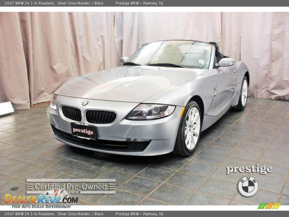 2007 BMW Z4 3.0i Roadster Silver Grey Metallic / Black Photo #1