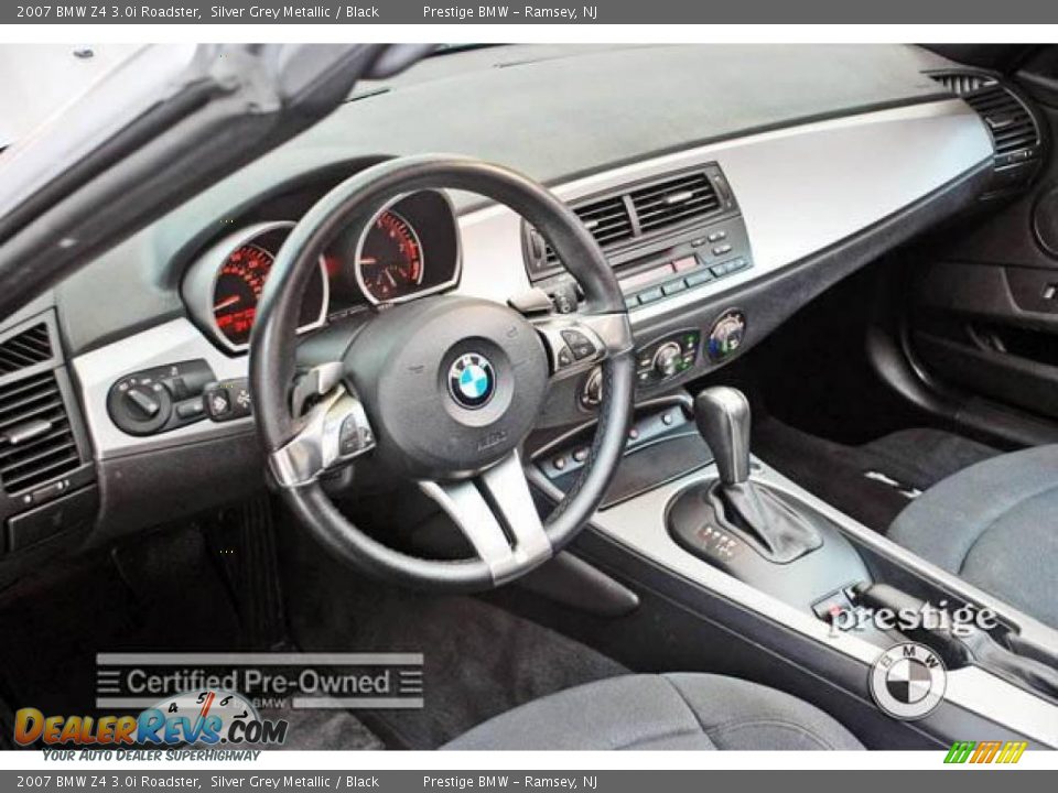 2007 BMW Z4 3.0i Roadster Silver Grey Metallic / Black Photo #7
